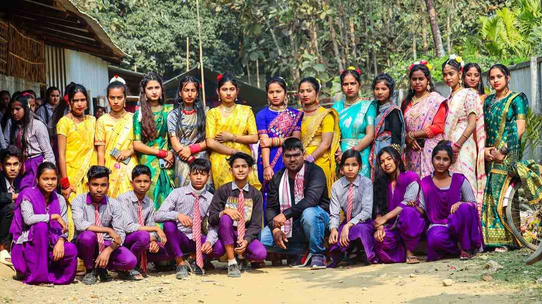 Students in smart classroom